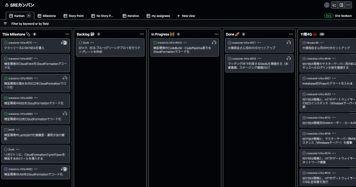 クラッソーネに入社し、Github Projects（beta）を駆使してSREチームを立ち上げてる話